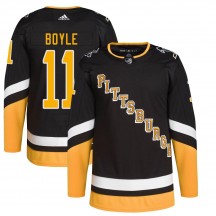 Youth Adidas Pittsburgh Penguins Brian Boyle Black 2021/22 Alternate Primegreen Pro Player Jersey - Authentic