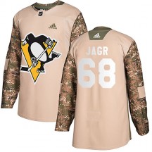 Men's Adidas Pittsburgh Penguins Jaromir Jagr Camo Veterans Day Practice Jersey - Authentic