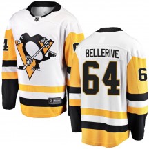 Youth Fanatics Branded Pittsburgh Penguins Jordy Bellerive White Away Jersey - Breakaway