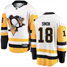 Youth Fanatics Branded Pittsburgh Penguins Dominik Simon White ized Away Jersey - Breakaway