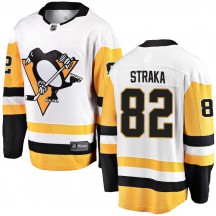 Youth Fanatics Branded Pittsburgh Penguins Martin Straka White Away Jersey - Breakaway