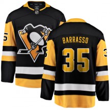 Men's Fanatics Branded Pittsburgh Penguins Tom Barrasso Black Home Jersey - Breakaway
