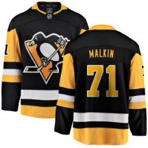 Men's Fanatics Branded Pittsburgh Penguins Evgeni Malkin Black Home Jersey - Breakaway