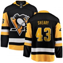 Men's Fanatics Branded Pittsburgh Penguins Conor Sheary Black Home Jersey - Breakaway