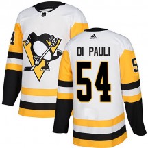 Youth Adidas Pittsburgh Penguins Thomas Di Pauli White Away Jersey - Authentic