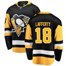 Men's Fanatics Branded Pittsburgh Penguins Sam Lafferty Black Home Jersey - Breakaway