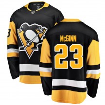 Men's Fanatics Branded Pittsburgh Penguins Brock McGinn Black Home Jersey - Breakaway