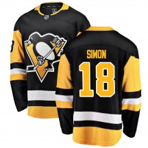 Men's Fanatics Branded Pittsburgh Penguins Dominik Simon Black ized Home Jersey - Breakaway