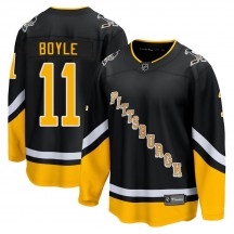Men's Fanatics Branded Pittsburgh Penguins Brian Boyle Black 2021/22 Alternate Breakaway Player Jersey - Premier