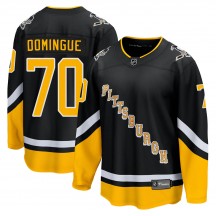 Men's Fanatics Branded Pittsburgh Penguins Louis Domingue Black 2021/22 Alternate Breakaway Player Jersey - Premier