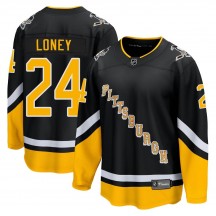 Men's Fanatics Branded Pittsburgh Penguins Troy Loney Black 2021/22 Alternate Breakaway Player Jersey - Premier
