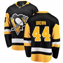 Youth Fanatics Branded Pittsburgh Penguins Rob Brown Black Home Jersey - Breakaway
