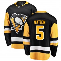 Youth Fanatics Branded Pittsburgh Penguins Bryan Watson Black Home Jersey - Breakaway