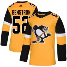 Youth Adidas Pittsburgh Penguins Emil Bemstrom Gold Alternate Jersey - Authentic
