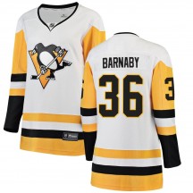 Women's Fanatics Branded Pittsburgh Penguins Matthew Barnaby White Away Jersey - Breakaway