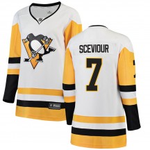 Women's Fanatics Branded Pittsburgh Penguins Colton Sceviour White Away Jersey - Breakaway