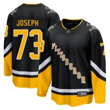 Youth Fanatics Branded Pittsburgh Penguins Pierre-Olivier Joseph Black 2021/22 Alternate Breakaway Player Jersey - Premier