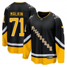 Youth Fanatics Branded Pittsburgh Penguins Evgeni Malkin Black 2021/22 Alternate Breakaway Player Jersey - Premier