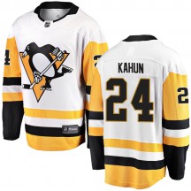 Men's Fanatics Branded Pittsburgh Penguins Dominik Kahun White Away Jersey - Breakaway