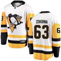 Men's Fanatics Branded Pittsburgh Penguins Radim Zohorna White Away Jersey - Breakaway