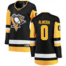 Women's Fanatics Branded Pittsburgh Penguins Justin Almeida Black Home Jersey - Breakaway