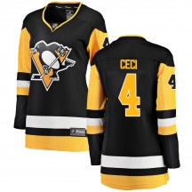 Women's Fanatics Branded Pittsburgh Penguins Cody Ceci Black Home Jersey - Breakaway