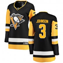 Women's Fanatics Branded Pittsburgh Penguins Jack Johnson Black Home Jersey - Breakaway