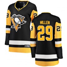 Women's Fanatics Branded Pittsburgh Penguins Greg Millen Black Home Jersey - Breakaway