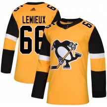 Men's Adidas Pittsburgh Penguins Mario Lemieux Gold Alternate Jersey - Authentic