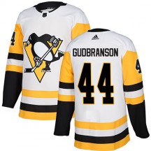 Men's Adidas Pittsburgh Penguins Erik Gudbranson White Away Jersey - Authentic