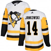 Men's Adidas Pittsburgh Penguins Mark Jankowski White Away Jersey - Authentic