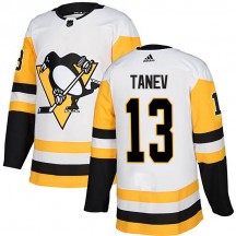 Men's Adidas Pittsburgh Penguins Brandon Tanev White Away Jersey - Authentic