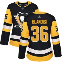 Women's Adidas Pittsburgh Penguins Joseph Blandisi Black Home Jersey - Authentic