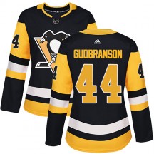 Women's Adidas Pittsburgh Penguins Erik Gudbranson Black Home Jersey - Authentic
