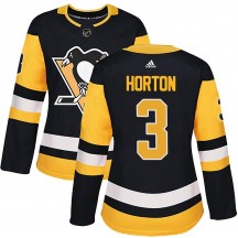 Women's Adidas Pittsburgh Penguins Tim Horton Black Home Jersey - Authentic