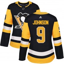 Women's Adidas Pittsburgh Penguins Mark Johnson Black Home Jersey - Authentic