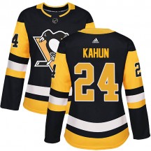 Women's Adidas Pittsburgh Penguins Dominik Kahun Black Home Jersey - Authentic