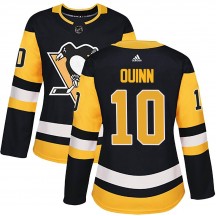 Women's Adidas Pittsburgh Penguins Dan Quinn Black Home Jersey - Authentic