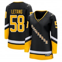 Women's Fanatics Branded Pittsburgh Penguins Kris Letang Black 2021/22 Alternate Breakaway Player Jersey - Premier