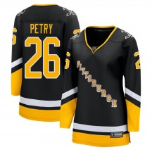 Women's Fanatics Branded Pittsburgh Penguins Jeff Petry Black 2021/22 Alternate Breakaway Player Jersey - Premier