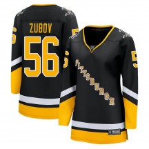 Women's Fanatics Branded Pittsburgh Penguins Sergei Zubov Black 2021/22 Alternate Breakaway Player Jersey - Premier