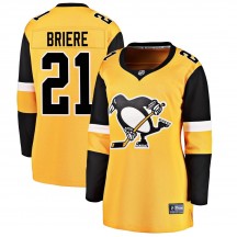 Women's Fanatics Branded Pittsburgh Penguins Michel Briere Gold Alternate Jersey - Breakaway