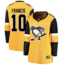 Women's Fanatics Branded Pittsburgh Penguins Ron Francis Gold Alternate Jersey - Breakaway