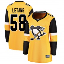 Women's Fanatics Branded Pittsburgh Penguins Kris Letang Gold Alternate Jersey - Breakaway