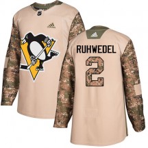 Youth Adidas Pittsburgh Penguins Chad Ruhwedel White Away Jersey - Premier