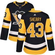 Women's Adidas Pittsburgh Penguins Conor Sheary Black Home Jersey - Authentic