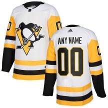 Women's Adidas Pittsburgh Penguins Custom White Away Jersey - Premier