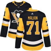 Women's Adidas Pittsburgh Penguins Evgeni Malkin Black Home Jersey - Authentic