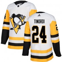 Women's Adidas Pittsburgh Penguins Jarred Tinordi White Away Jersey - Authentic