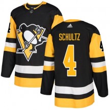 Youth Adidas Pittsburgh Penguins Justin Schultz Black Home Jersey - Authentic